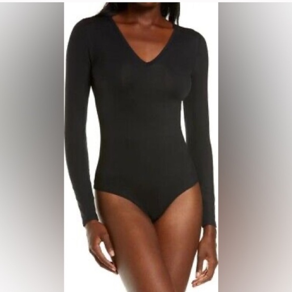 NWT SPANX Suit Yourself Black V-Neck Bodysuit size 3X - Picture 1 of 8